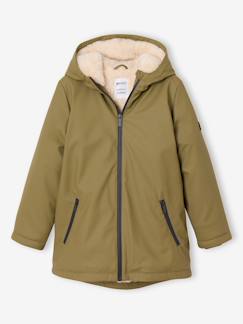 Meisje-Lange regenjas met capuchon meisje