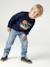 Sweat col rond garçon marine+tomette - vertbaudet enfant 