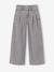 Jean large fille bleu moyen+denim gris - vertbaudet enfant 