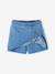 Jupe short fille plissée bleu moyen - vertbaudet enfant 