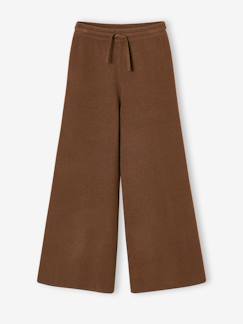 Meisje-Wijde gebreide broek meisje