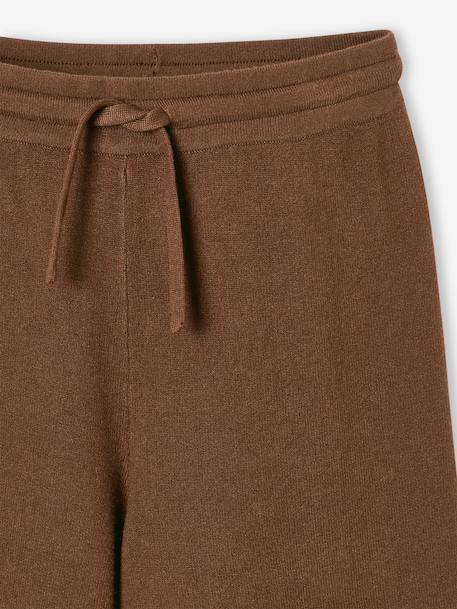 Pantalon large fille chocolat - vertbaudet enfant 