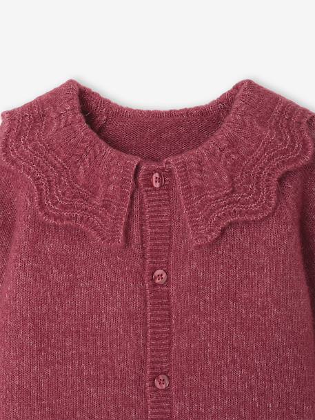 Gilet bébé fille manches longues framboise - vertbaudet enfant 