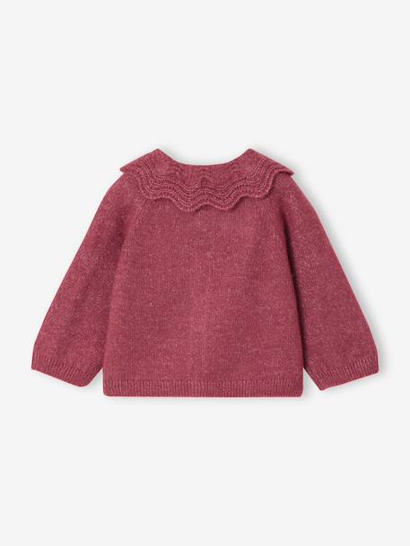 Babyvestje met lange mouwen framboos - vertbaudet enfant 
