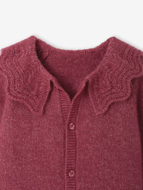 Babyvestje met lange mouwen framboos - vertbaudet enfant 