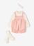 4-delige babyset van velours lichtroze - vertbaudet enfant 