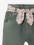 Paperbag broek babymeisje VERT MOYEN UNI - vertbaudet enfant 