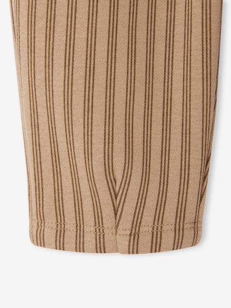 Pantalon large bébé garçon beige+vert émeraude - vertbaudet enfant 