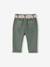 Pantalon paperbag bébé fille VERT MOYEN UNI - vertbaudet enfant 