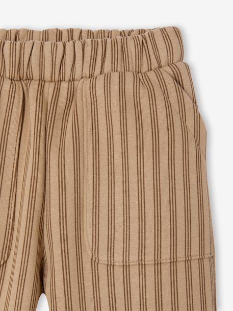 Pantalon large bébé garçon beige+vert émeraude - vertbaudet enfant 