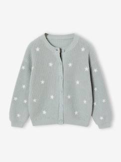-Gilet fille fantaisie en côte perlée