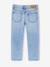 Rechte jeans voor jongens ongewassen denim+stone - vertbaudet enfant 
