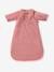 Baby trappelzak  fluweel / velours  rib beige+oudroze - vertbaudet enfant 