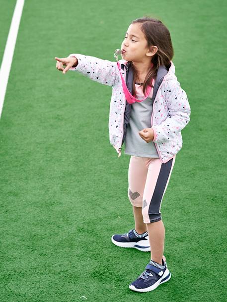Legging de sport mi- mollet fille en matière technique rose pâle - vertbaudet enfant 