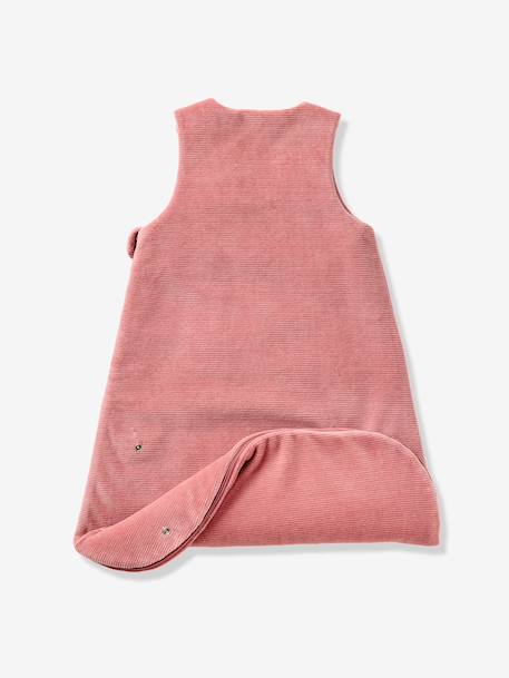 Gigoteuse bébé velours côtelé beige+vieux rose - vertbaudet enfant 