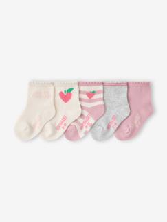 -Set van 5 meisjessokjes voor baby's