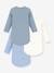 Lot 3 bodies manches longues bleu - vertbaudet enfant 