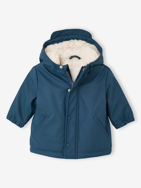 Regenjas en -broek voor baby's karamel+nachtblauw - vertbaudet enfant 