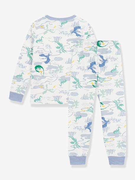 Pyjama imprimé dragons blanc - vertbaudet enfant 