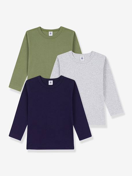 Set van 3 PB-shirts met lange mouwen meerkleurig - vertbaudet enfant 