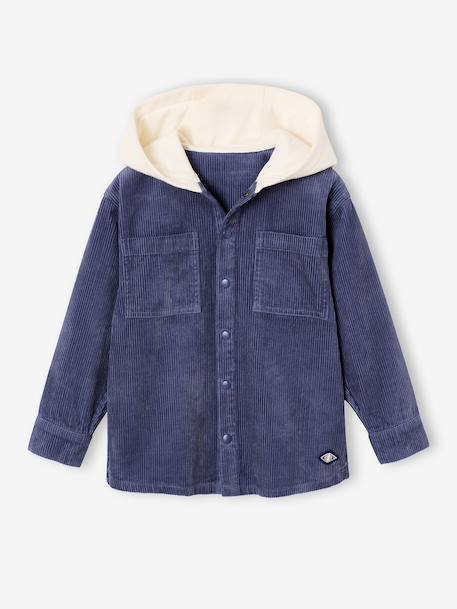 Chemise à capuche garçon bleu foncé - vertbaudet enfant 