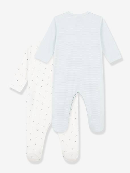 Lot 2 pyjamas bébé vert clair - vertbaudet enfant 