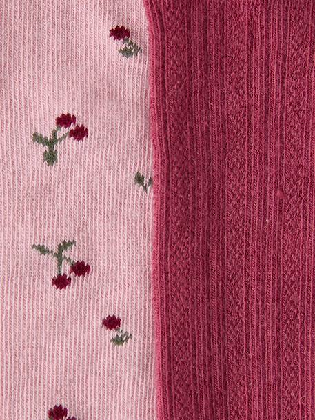 Set van 2 babymaillots voor meisjes rozen - vertbaudet enfant 