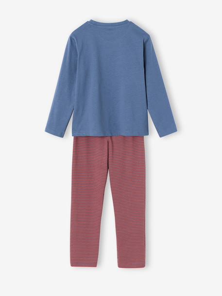 Lot de 2 pyjamas garçon bleu jean - vertbaudet enfant 