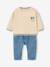 Babyset sweatshirt en jeans vanille - vertbaudet enfant 
