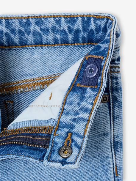 Jean droit garçon morphologie fin denim brut+stone - vertbaudet enfant 