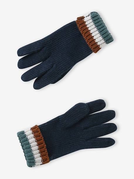 Ensemble garçon bonnet, snood et moufles vert - vertbaudet enfant 
