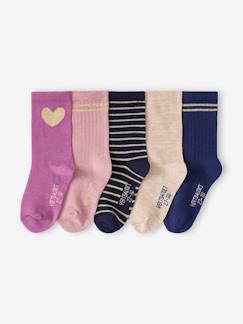 Fille-Sous-vêtement-Chaussettes-Lot de 5 chaussettes fille