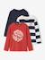 Lot de 3 T-shirts manches longues garçon caramel+lilas+rouille+vert sauge - vertbaudet enfant 