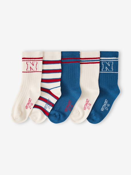 Lot de 5 chaussettes garçon écru - vertbaudet enfant 