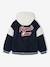 Teddyjack jongen met afneembare capuchon marineblauw - vertbaudet enfant 