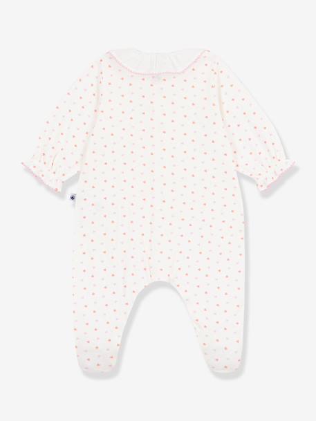 Pyjama bébé imprimé cœurs blanc - vertbaudet enfant 