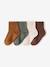 Lot de 4 chaussettes bébé garçon noisette - vertbaudet enfant 