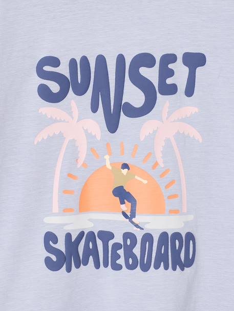 T-shirt met lange mouwen jongen lichtblauw - vertbaudet enfant 