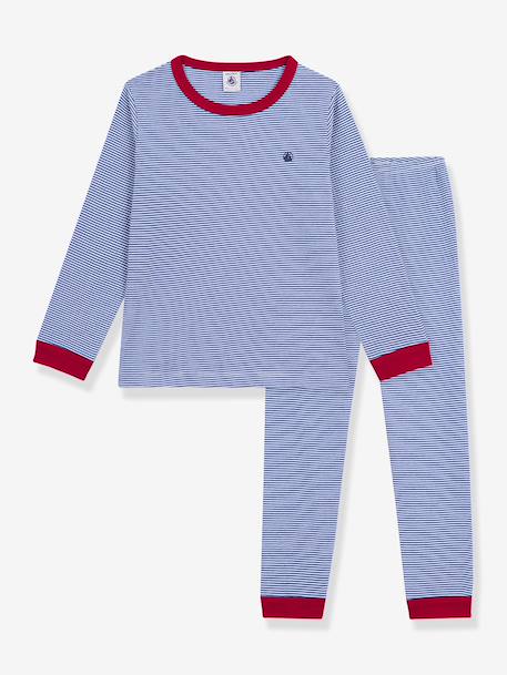 Pyjama enfant rayé bleu - vertbaudet enfant 