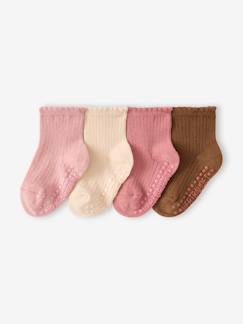 -Lot de 4 chaussettes bébé fille