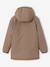 Parka garçon à capuche doublure sherpa kaki+noir+taupe+vert sauge - vertbaudet enfant 