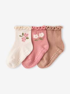 -Set van 3 babysokjes voor meisjes