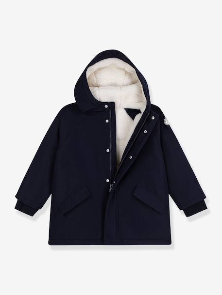 Parka enfant mi-longue marine - vertbaudet enfant 