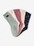 Lot de 5 chaussettes fille vieux rose - vertbaudet enfant 