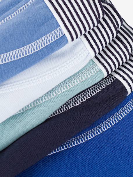 Lot 5 boxers bleu - vertbaudet enfant 