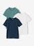 Lot de 3 T-shirts manches courtes garçon bleu nuit - vertbaudet enfant 