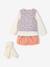 4-delige babyset meisje abrikoos - vertbaudet enfant 