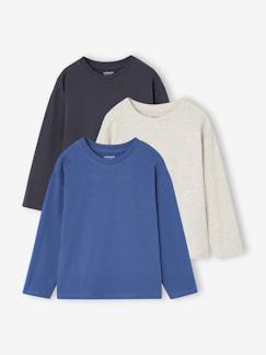 Garçon-T-shirt, polo, sous-pull-Lot de 3 T-shirts manches longues garçon