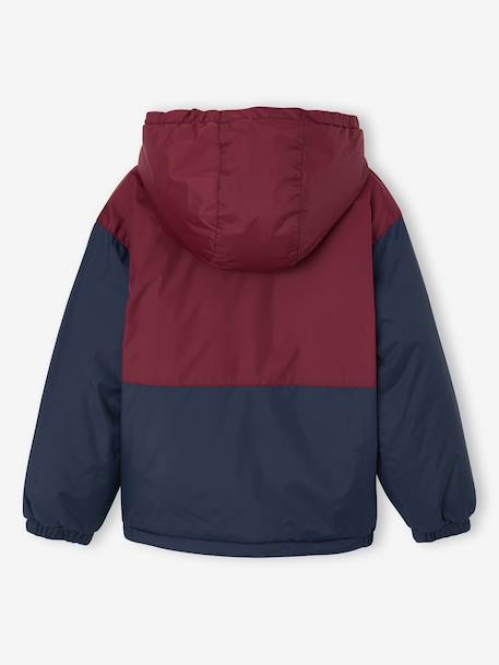 Jongensjas met capuchon bordeauxrood - vertbaudet enfant 