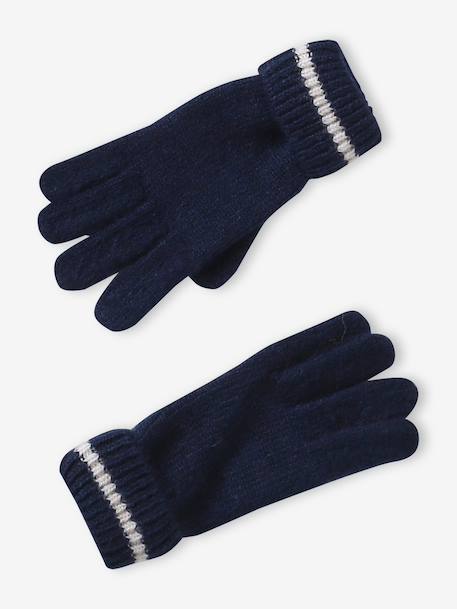 Jongensset muts, col en handschoenen marineblauw - vertbaudet enfant 